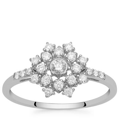IF Diamonds Ring in 9K White Gold 0.36cts