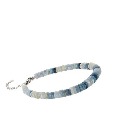 Blue Opal Bracelet in Sterling Silver 45.92cts