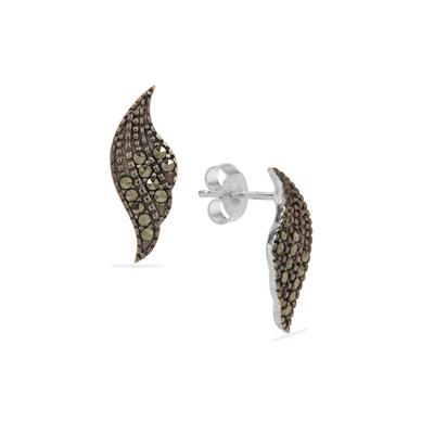 Marcasite Earrings in Sterling Silver 0.42ct