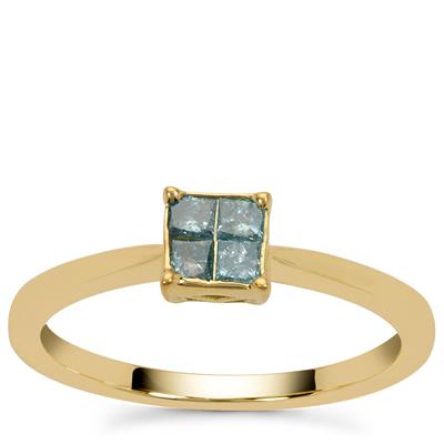 Blue Lagoon Diamonds Ring in 9K Gold 0.25ct