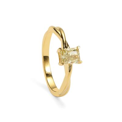 Yellow Gemporia Solitaire Yellow Gem Ring Sale