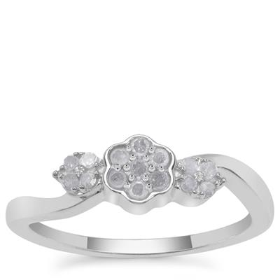 Diamond Ring in Sterling Silver 0.21ct