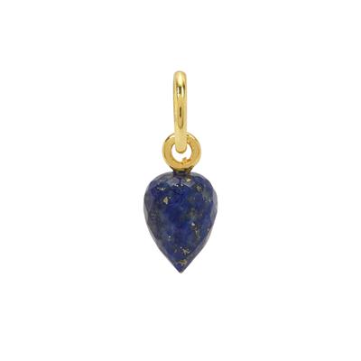 Molte Lapis Lazuli Charm in Gold Plated Sterling Silver 3.25cts