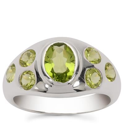 Jilin Peridot Ring in Sterling Silver 2.55cts