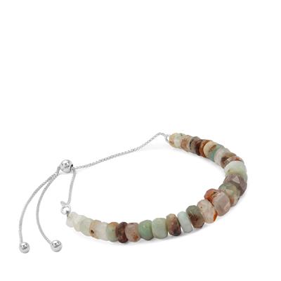 'Colours of Aquaprase™' Slider Bracelet in Sterling Silver 23cts