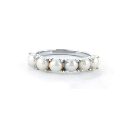 Freshwater Cultured Pearl Ring in Sterling Silver (4 MM)