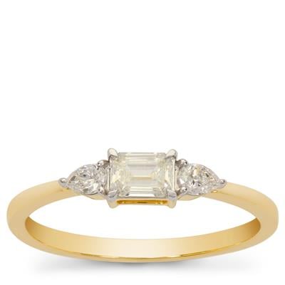 Diamonds Ring in 18K Gold 0.51cts