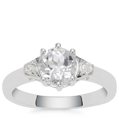 White Topaz Ring in Sterling Silver 1.60cts
