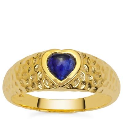 Blue Sapphire Ring in Vermeil 0.70cts