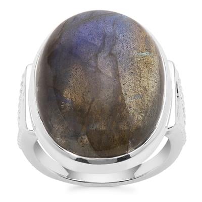 Labradorite Ring in Sterling Silver 20.41cts