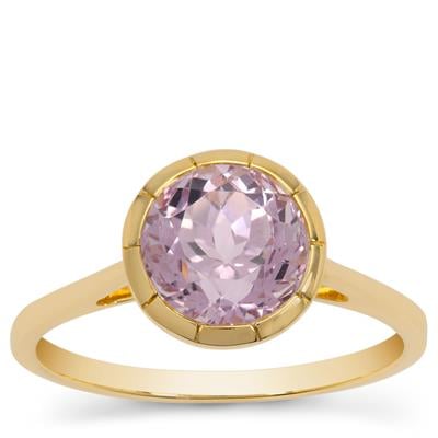 AAA Pink Kunzite Ring in 9K Gold 2.70cts 