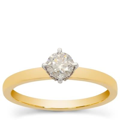 Diamonds Ring in 18K Gold 0.54cts