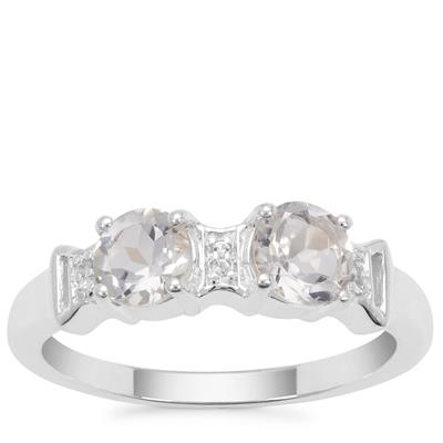 White Topaz Ring in Sterling Silver 1.24cts