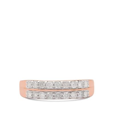 Diamonds Ring in 9K Rose Gold 0.51cts