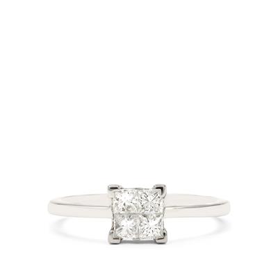 Diamond Ring in Platinum 950 0.52ct