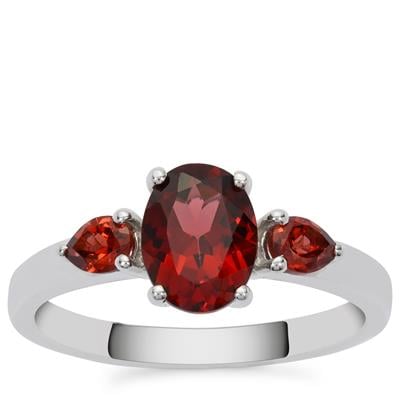Nampula Garnet Ring in Sterling Silver 1.85cts