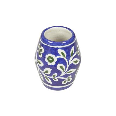 Blue Pottery Handmade Mug (White and Blue)