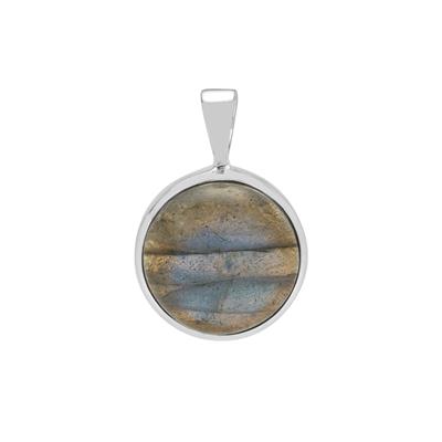 Canadian Labradorite Pendant in Sterling Silver 14cts