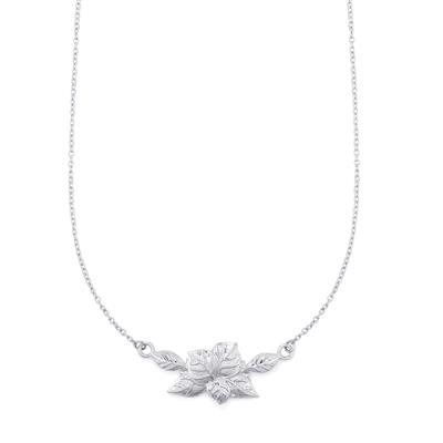 Sterling Silver Leaf Necklace
