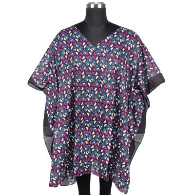 Destello Abstract Poncho (Choise of Blue & Purple)