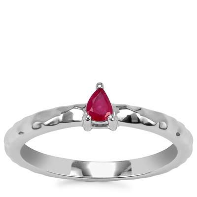 STERLING RUBY CHRON 美品 KARMA Buy Indian Star Ruby and Multi Gemstone Star Ring in Rhodium
