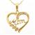 Diamonds Pendant Necklace in Gold Plated Sterling Silver 0.11cts