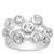 White Zircon Ring in Sterling Silver 1.60cts