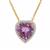 Bahia Amethyst Necklace with White Zircon in Gold Plated Sterling Silver 6.30cts