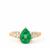 Zambian Emerald Ring with Diamond in 18K Gold 2.10cts