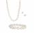 Kaori Freshwater Cultured Pearl Set of Necklace, Bracelet & Earrings in Sterling Silver 