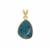 Apatite Drusy Pendant in Gold Plated Sterling Silver 15.60cts