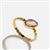 Allegra Rose Quartz Gold Plated Ring