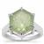 The Lotus Cut Prasiolite Ring in Sterling Silver 8.05cts