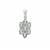 Santa Maria Double Blue Aquamarine Pendant in Sterling Silver 3.20cts
