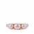 Kaori Cultured Pearl Ring in Rose Tone Sterling Silver 