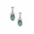 Idar Elbaite Tourmaline Earrings with White Zircon in Sterling Silver 2.25cts