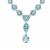 Sky Blue Topaz Necklace in Sterling Silver 53cts