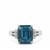 Versailles Topaz Ring with White Zircon in Sterling Silver 5.60cts
