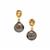 Tahitian Cultured Pearl Earrings with Rio Golden Citrine in 9K Gold (9MM)