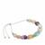 Multi-Colour Fluorite Slider Bracelet in Sterling Silver 30cts
