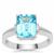 Swiss Blue Topaz Ring in Sterling Silver 3.85cts