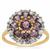 Mahenge Purple Spinel Ring with White Zircon in 9K Gold 2.60cts