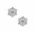 Champagne Diamonds Earrings in Sterling Silver 0.07ct