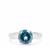 Marambaia Teal Topaz Ring in Sterling Silver 3.38cts