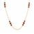 Bemainty Ruby Necklace in Gold Plated Sterling Silver 2.70cts