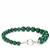 Malachite T Bar Clasp Bracelet in Sterling Silver 106.50cts