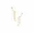 Kaori Cultured Pearl Earring Vines in Gold Plated Sterling Silver