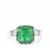 Szklary Chrysoprase Ring in Sterling Silver 4.55cts