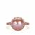 Naturally Papaya Cultured Pearl Ring with White Topaz in Rose Gold Tone Sterling Silver (10mm)