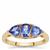 AAA Tanzanite Ring in 9K Gold 1.50cts